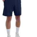 Hanes Men's Jersey Pocket Short (3X-Large, Navy)