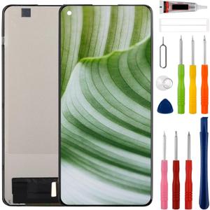 New TFT LCD Touch Screen Digitizer Assembly for One Plus 8 5G/One Plus 8 5G UW Touch Screen Digitizer Assembly Replacement with Upgraded Repair Tools Kit-NO Fingerprint Function