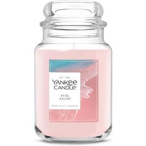 Yankee Candle Pink Sands Scented Candle, 22oz Large Jar with up to 150 Hour Burn Time, Giftable, Birthdays