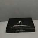 Handcrafted Italian Olive Wood Cheese & Charcuterie Board Set with Unique Black Resin Artwork - Cutting Board Comes with 4 Cheese Knives, 2 Dipping Bowls & Corkscrew Wine Opener (Black)