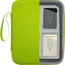 Card Case Holder for Yoto Cards Album Pouch Storage Organizer 120 Pockets, Large Capacity Portable Folder with 2 Zipper and Carry Strap, Yoto Card Binder with Sleeves for Travel (Green)