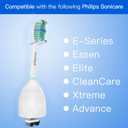 Replacement Toothbrush Heads Compatible with Philips-Sonicare: fits e-Series HX7022 CleanCare & Xtreme Screw-on Electric Brush Handles, 6 Pack