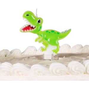Dinosaur Birthday Candle  Fun Dinosaur-Shaped Paraffin Wax Candle for Cakes & Cupcakes | Cute Novelty Candle for Dinosaur Party Decorations & Cake Toppers