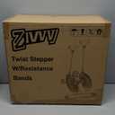 Stepper Machine with Resistance Bands, Mini Stepper with 300LBS Weight Capacity, Twist Stepper for Full Body Workout, Adjustable Step Height, Smooth and Quiet, Step Machine for Men Women