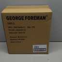 George Foreman 4-Serving Removable Plate Electric Grill and Panini Press, George Tough Non-Stick Coating, Drip Tray Catches Grease, Black