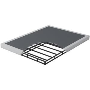 Seiugaga Box Spring for Full Bed 4 Inch - Heavy Duty Box Spring Mattress Foundation Metal Bed Base with Fabric Cover, Noise Free Easy Assembly Non Slip 3000lbs Max