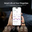 Smart Ring for Women Men, AI Health Fitness Tracker with Sleep, Heart Rate, Blood Oxygen, HRV, Stress, Gesture Photo, IP68 Waterproof, No Subscription, iOS Android (Matte Black,8)