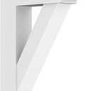 Ekena Millwork BKTP05X24X32TRA01 Standard Traditional Architectural Grade with Traditional Ends PVC Brackets, 5"W x 24"D x 32"H