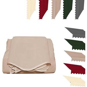 Market Awning Fabric Replacement, Retractable Awning 100% Polyester Canvas, Replacement Top Cover for Patio Awning, Door Window Sun Shade Cover(Khaki,13x5ft/400x150cm)