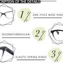 Reading Glasses Womens Ladies Readers +0.50 Stylish Women's Magnifying Cheaters Glasses 4 Pack Lightweight Comfortable Fit (Black,Clear Frames)