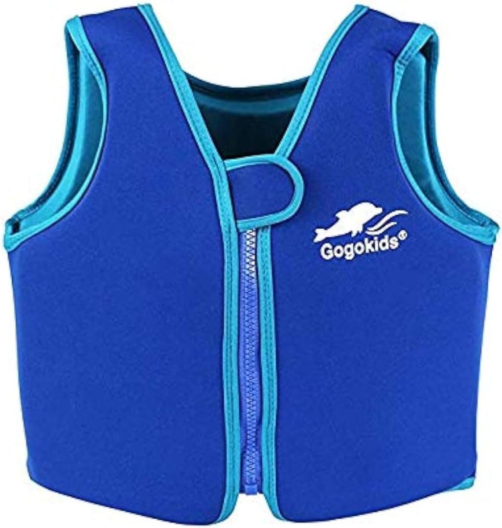 Vine Kids Swim Vest Toddler Learn to Swim Floatation Jackets Training Vest for Boys Girls (5-8 Years, Blue)