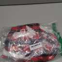 Aodaer 6 Pack Red and Black Christmas Stockings with Embroidered Pattern Plush Cuff 18 Inch Large Buffalo Plaid Hanging Stockings with Reindeer Snowflake Pattern for Family Holiday Xmas Decorations