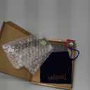 JewelryWe Women Quartz Bracelet Watch Fashion Weave Wrap Around Leather Wrist Watch Classic Bracelet Watch for Summer Beach for Valentine's Day (butterfly-coffee)