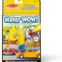 Melissa & Doug On The Go Water Wow! Mess Free Coloring Book, Reusable Water-Reveal Activity Pad, Vehicles, Travel Toys, Party Favors, for Toddlers & Kids Ages 3+ - FSC Certified, 10.0 X 6.0 X 1.25