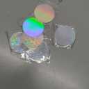 200 Pcs Badge Protective Film 45mm (1.77 in), 8 Styles of Holographic Glitter, Badge Film for 1.25 Inch 32mm Button Maker Machine, 32mm Button Making Supplies