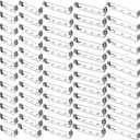 60PCS Brooch Pins for Crafts 5 Size Brooch Pin Backs Bar Pin Backings with Safety Locking Clasp and Holes for Crafts Badges Name Tags DIY Jewelry Making Corsage(Silver 20mm/25mm/32mm/35mm/38mm)