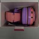 Riwbox CB-7S Kids Wireless Headphones,with Safe Volume Control 74/85/95dB,LED Glow Lights,50H Playtime,Bluetooth V5.3,Built-in Mic, TF Card Slot,for Travel/School/Phone/Laptop(Pink&Purple)