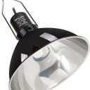 REPTI ZOO 8.5 Inch Reptile Lamp Fixture, Optical Reflection Cover for Reptile Glass Terrariums