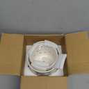 EFISPSS Ceramic Orchid Pots 5+6 Inch White with Drainage Holes & Tray, Breathable Airflow, Indoor & Outdoor