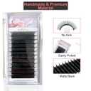 Premium Eyelash Extension Set - 5D Premade Fans Eyelashes Extensions - CC Curl Volume Lash Extensions - Black Individual Eyelashes Tray for Professional Salon, (Mix /0.07CC Curl - 5D)