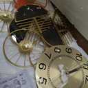 40" Modern Large Wall Clock Decorative Metal Art for Living Room