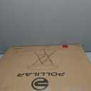 Cocktail Table 28in Portable Folding Bar Height Table, Compact Round High Top Plastic & Steel Bistro with Removable Legs, for Indoor Outdoor RV Patio Catering Parties Commercial Events-1pc (White)