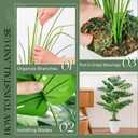 Der Rose 28" Tall Fake Plants Large Artificial Monstera Faux Potted Plants Indoor with White Pot for Home Office Living Room Decor