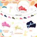 6.5 FT Easter Bunny Garland Decoration Colorful Flocking Rabbit Hanging Farmhouse Ornament Spring Themed Party Banner Favors Supplies Happy Easter Home Decor for Mantle Fireplace Wall