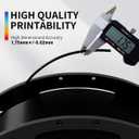 PLA+3D Printer Filament 1.75mm Bundle, Individually Vacuum Packed, Multicolor Dimensional Accuracy +/- 0.02mm, 0.25kg per Spool, 8 Pack, 2KG Total