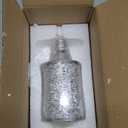 Sumnacon Soap Dispenser Bathroom Sparkling Hand Dispenser with Stainless Pump,Silver Crushed Diamond Dish Soap Dispenser for Kitchen Decorative Soap Dispensers for Kichen Sink Bathroom Countertop