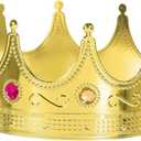 Luxurious Gold Royal Crowns - 0.75" x 8" (1 Pc) - Perfect for Parties, Regal Decor & Royalty-Themed Events