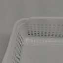 A4 Size Plastic Storage Baskets, Desktop File Paper Letter Organizer Trays, 6-Packs (White+Clear+Black)