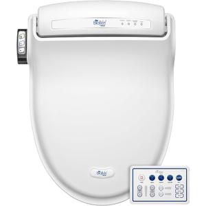 Bio Bidet Bliss BB1000 Electric Bidet Toilet Seat, Warm Water with Air Dryer, Heated Seat with Slow Close Lid, Remote Control, Elongated White