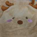 IFaryMes Toddler Bath Towel Baby Towels with Hood 27.5"X55" Ultra Absorbent Soft Bathrobe Blanket Kids Shower Towel for Girls and Boys(Beige Deer)
