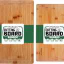 Freshware Freshware Bamboo Cutting Boards for Kitchen with Juice Groove [Set of 2] Wood Cutting Board for Chopping Meat, Vegetables, Fruits, Cheese, Knife Friendly Serving Tray with Handles (Set of 2 (12 x 8, 15 x 10 in))