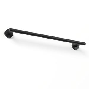 18 Inch Towel Bar for Small Bathroom, Matte Black, Thicken SUS304 Stainless Steel Towel Racks, Wall Mounted
