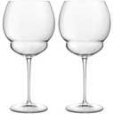 Luigi Bormioli Backdoor 20's - 27 Oz. Gin & Tonic 27 Cocktail Glasses, Set of 4 - Titanium Reinforced Stem, Made of SON-hyx Crystal - Sinuous Design Mixed Drink Glass - Made in Italy, Dishwasher Safe
