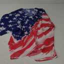 DDSOL Women's American Flag Kimono Cover up Beachwear Cardigan Loose Tops Shirt Blouse