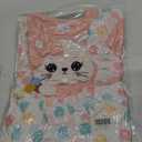 Baby Girl Clothes 12 18 Months Romper Infant Ruffle One Piece Cute Cat Cartoon Dress Fall Winter Long Sleeve Outfits with Headband Pink 12-18 Months