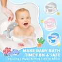 Baby Bath Seat for Babies 6 Months & up, Baby Bathtub Chair, Non-Slip Toddler Bath Support, Sit Up Bath Seat for Baby, Safe Infant & Newborn Bathtub Chair with Soft Cushion, Gray