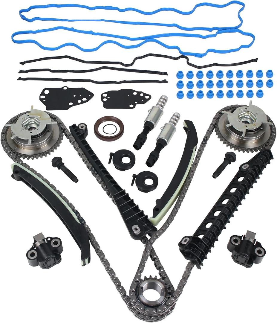 Autoround 5.4L Engine Timing Chain Kit Fit for Ford Expedition 2005-2014, F-150 2004-2010, F-250 F-350 Super Duty 2005-2010, Lincoln Navigator 2005-2014, Mark LT 2006-2008, Replace 9-0391SBVVT1 Autoround 5.4L Engine Timing Chain Kit Fit for Ford Expedition 2005-2014, F-150 2004-2010, F-250 F-350 Super Duty 2005-2010, Lincoln Navigator 2005-2014, Mark LT 2006-2008, Replace 9-0391SBVVT1