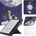 Case Compatible with Kobo Sage 8 Inch e-Reader (Model: N777 N778K, 2021 Release), Includes a Screen Protector - Premium PU Leather Cover with Auto Sleep/Wake