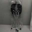 Honmido Portable Adjustable Folding Walking Cane with Seat Allows Durability While Walking and Convenience for Sitting, Alloy Crutch Chair, Anti-Slip Lightweight Walking Stick for Seniors (Black)