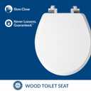 Bemis 170 Durable Plastic Toilet Seat, Elongated, White 