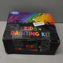 Partylamb 24 Sets Mini Acrylic Paint Kit with Wooden Easel, Canvas, Brushes, Palette, Painting Kits for Kids Girls Boys, Art Set Gifts for Birthday Party Favors Classroom Prizes Easter Gifts for Kids