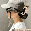 Hat-Friendly Claw Clips for Baseball Caps - 4 Pcs Trucker Hat Hair Clips for Women, Claw Clips for Thick Hair Hat Hairstyles, Gifts Hair Accessories