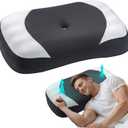 King Size Cervical Pillow for Side Sleepers, High Loft Contour Memory Foam Pillow for Neck & Shoulder Pain Relief, Ergonomic Support Pillow for Better Spinal Alignment with Cooling Cover