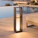 Smart Floor Lamp Dimmable, Solar Lanterns Outdoor with Remote Control
Large 3000K LED Corner Floor Lamps Dusk to Dawn, 28.7" IP65 Waterproof Outdoor Lamp for Patio Driveway Garden Yard Lawn Decor