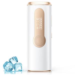 IPL Laser Hair Removal for Women and Men, Ice-Cooling Laser Hair Removal Device Safe at-Home Epilators for Face Armpits Arms Bikini Line Legs Whole Body