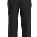 Dreammonkey 5T-20Years Boys Flat Front Dress Pants Uniform Pants Adjustable Waistband for Toddler to Youth with Pockets (Black, 5T）